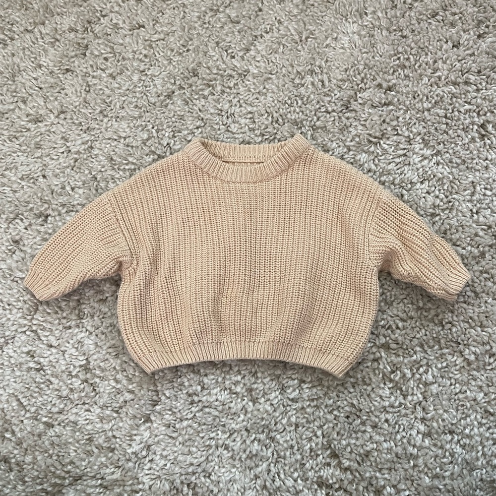 Oversized baby sweater